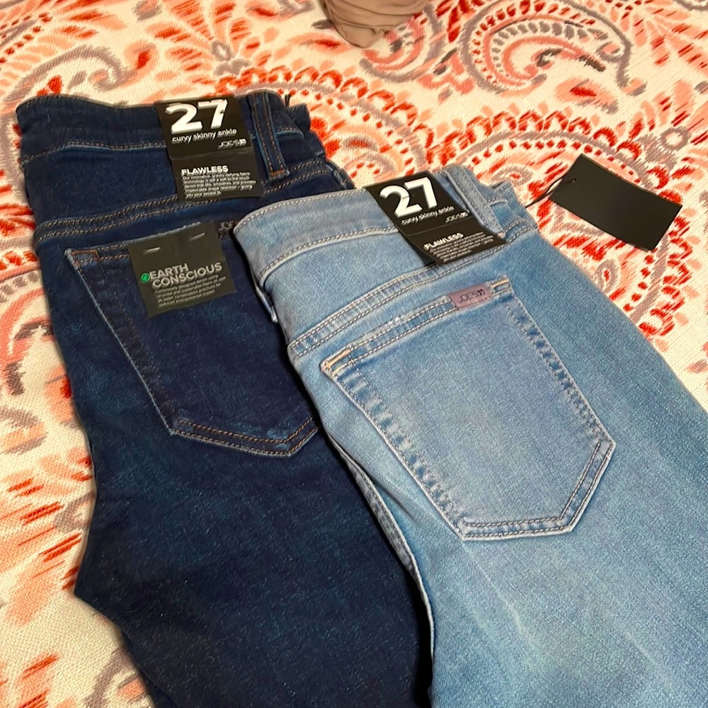 Joes’s curvy straight leg jeans size 27 purchased from Nordstroms.